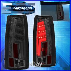 For 88-98 Chevy GMC C10 C/K 1500 2500 LED Brake Tail Lights Lamps Set Smoked Len