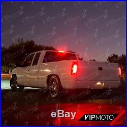 For 88-98 Chevy GMC C/K 1500 2500 3500 CHERRY RED Smoke LED Tail Light Lamp