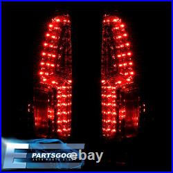 For 88-98 Chevy GMC C/K C10 Sierra LED Brake Tail Lights Lamps Left+Right Smoked