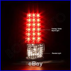 For 94-04 GMC Sonoma Chevy S10 Dark Smoke LED Tail Lights Brake Lamp Assembly