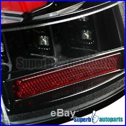 For 99-04 Ford Mustang Sequential LED Tail Lights Rear Brake Lamps Shiny Black