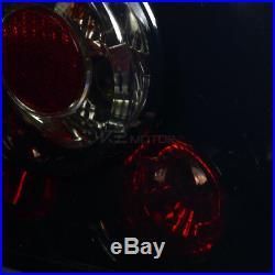 For 99-05 VW Jetta Bora MK4 Black Halo LED Headlights+Glossy Smoke Tail Lights