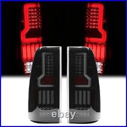 For 99-06 Chevy Silverado 1500 2500 3500 LED Tail Lights Brake Lamps Smoke Pair