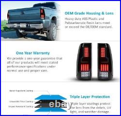 For 99-06 Chevy Silverado/99-03 GMC Sierra LED Tail Lights Brake Lamp Smoke Lens
