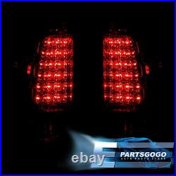 For 99-06 Silverado Sierra 1500/2500/3500 Red Smoked LED Brake Tail Lights Lamps