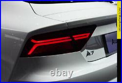 For Auid a7 2012-2018 RED Led Tail lights Start Up Animation Dynamic