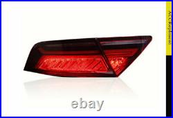 For Auid a7 2012-2018 RED Led Tail lights Start Up Animation Dynamic