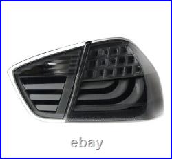 For BMW E90 3 Series Sedan 2005-2008 Smoked Tail Lights Rear Lamp LED Light