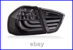 For BMW E90 3 Series Sedan 2005-2008 Smoked Tail Lights Rear Lamp LED Light