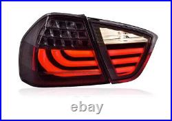 For BMW E90 3 Series Sedan 2005-2008 Smoked Tail Lights Rear Lamp LED Light