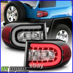 For Black 2007-2014 Toyota Fj Cruiser LED Bar Tail Lights Lamps 07-14 Left+Right