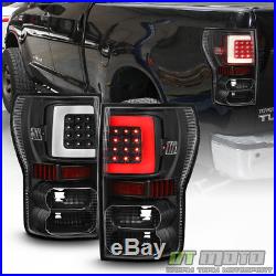 For Black Bright Light Tube 2007-2013 Toyota Tundra LED Tail Lights Brake Lamps