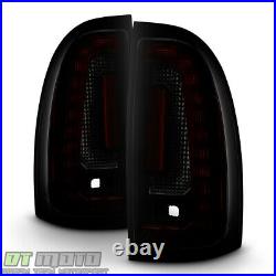 For Black Smoke 2005-2015 Toyota Tacoma LED Strip Tail Lights Lamps Left+Right