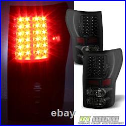 For Black Smoke 2007-2013 Toyota Tundra LED Tail Lights Brake Lamps Left+Right