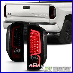 For Black Smoked 2014-2019 Toyota Tundra LED Tube Tail Lights Lamps Left+Right