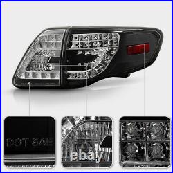 For Blk 2009-2010 Toyota Corolla Lumileds LED Tail Lights withLED Signal Lamps 4PC