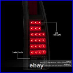 For C10 1500/2500/3500 Truck Black/smoke Led Bulb Tail Lights+3rd Brake Lamps