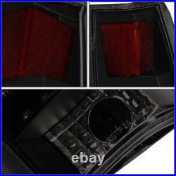 For C10 1500/2500/3500 Truck Black/smoke Led Bulb Tail Lights+3rd Brake Lamps