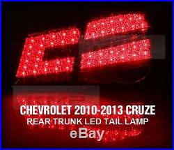 For CHEVROLET 2010 2014 Cruze Benz Style Trunk Rear LED Tail Light Lamp 4Pcs