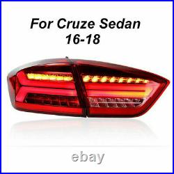 For Chevrolet Cruze Sedan Red LED Rear Lights Assembly LED Tail Lamps 2016-2018