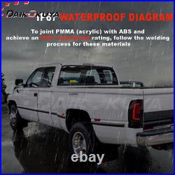 For Dodge 94-01 Ram 1500/94-02Ram 2500/3500 LED Tail Lights W Starting Animation