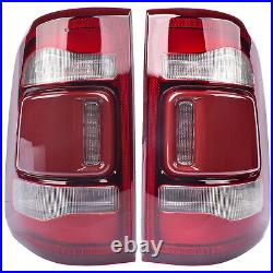 For Dodge Ram 1500 2019-2022 Pair Rear LED Tail Light 55112990AB 55112991AB