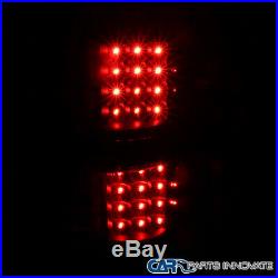 For Ford 09-14 F150 F-150 Pickup Black LED Rear Tail Lights Brake Lamps Pair