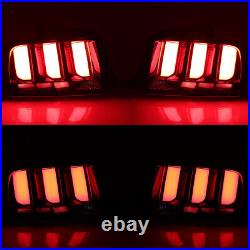 For Ford Mustang 2005 06-2009 Clear LED Tail Lights Rear Brake Lamps Left+Right
