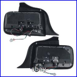 For Ford Mustang 2005 06-2009 Clear LED Tail Lights Rear Brake Lamps Left+Right