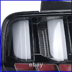 For Ford Mustang 2005 06-2009 Clear LED Tail Lights Rear Brake Lamps Left+Right