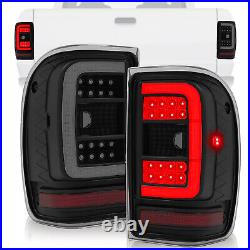 For Ford Ranger 2001-2011 Black Housing Smoke Lens Tail Lights LED C Light Bar