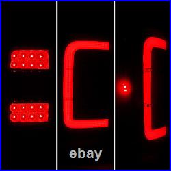For Ford Ranger 2001-2011 Black Housing Smoke Lens Tail Lights LED C Light Bar