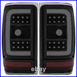 For Ford Ranger 2001-2011 Black Housing Smoke Lens Tail Lights LED C Light Bar