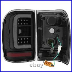 For Ford Ranger 2001-2011 Black Housing Smoke Lens Tail Lights LED C Light Bar