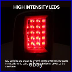 For GMC Sierra 1500 2007-2013 2500HD 3500HD 07-2014 Black LED Tail Lights Lamps