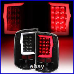 For GMC Sierra 1500 2007-2013 2500HD 3500HD 07-2014 Black LED Tail Lights Lamps
