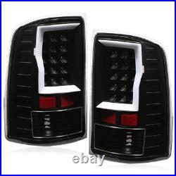 For GMC Sierra 1500 2007-2013 2500HD 3500HD 07-2014 Black LED Tail Lights Lamps