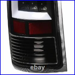 For GMC Sierra 1500 2007-2013 2500HD 3500HD 07-2014 Black LED Tail Lights Lamps