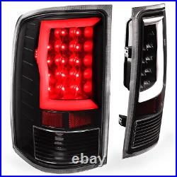 For GMC Sierra 1500 2007-2013 2500HD 3500HD 07-2014 Black LED Tail Lights Lamps