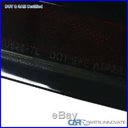 For Glossy Black 04-10 Scion tC Smoke LED Tail Lights Parking Rear Brake Lamps