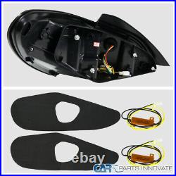 For Hyundai 10-16 Genesis Coupe Black LED Sequential Signal Tail Brake Lights