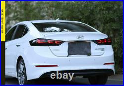 For Hyundai Elantra 2016-2018 Dark LED Tail Lights Brake Trunk Sequential Signal