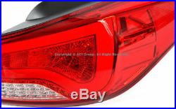 For Hyundai Elantra Sedan 2011-2013 LED Rear Tail Lights Brake Lamps Assembly