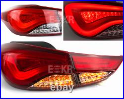 For Hyundai elantra Dark / Red LED Rear Lamps Assembly LED Tail Lights 2011-2015