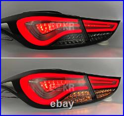 For Hyundai elantra Dark / Red LED Rear Lamps Assembly LED Tail Lights 2011-2015