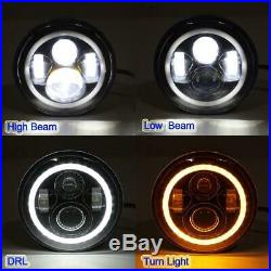 For Jeep Wrangler JK 08-18 7 LED Headlight + Fog Light + Tail Lights Lamp Kit