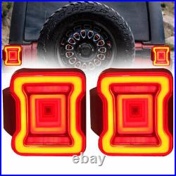 For Jeep Wrangler JK 2007-2018LED Tail Lights Running Reverse Brake Lamps