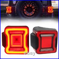 For Jeep Wrangler JK 2007-2018LED Tail Lights Running Reverse Brake Lamps