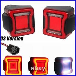 For Jeep Wrangler JK 2007-2018LED Tail Lights Running Reverse Brake Lamps