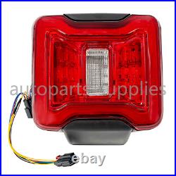 For Jeep Wrangler JL 2018-24 Red LED Tail Lights withBlind Spot Plug & Bracket L+R